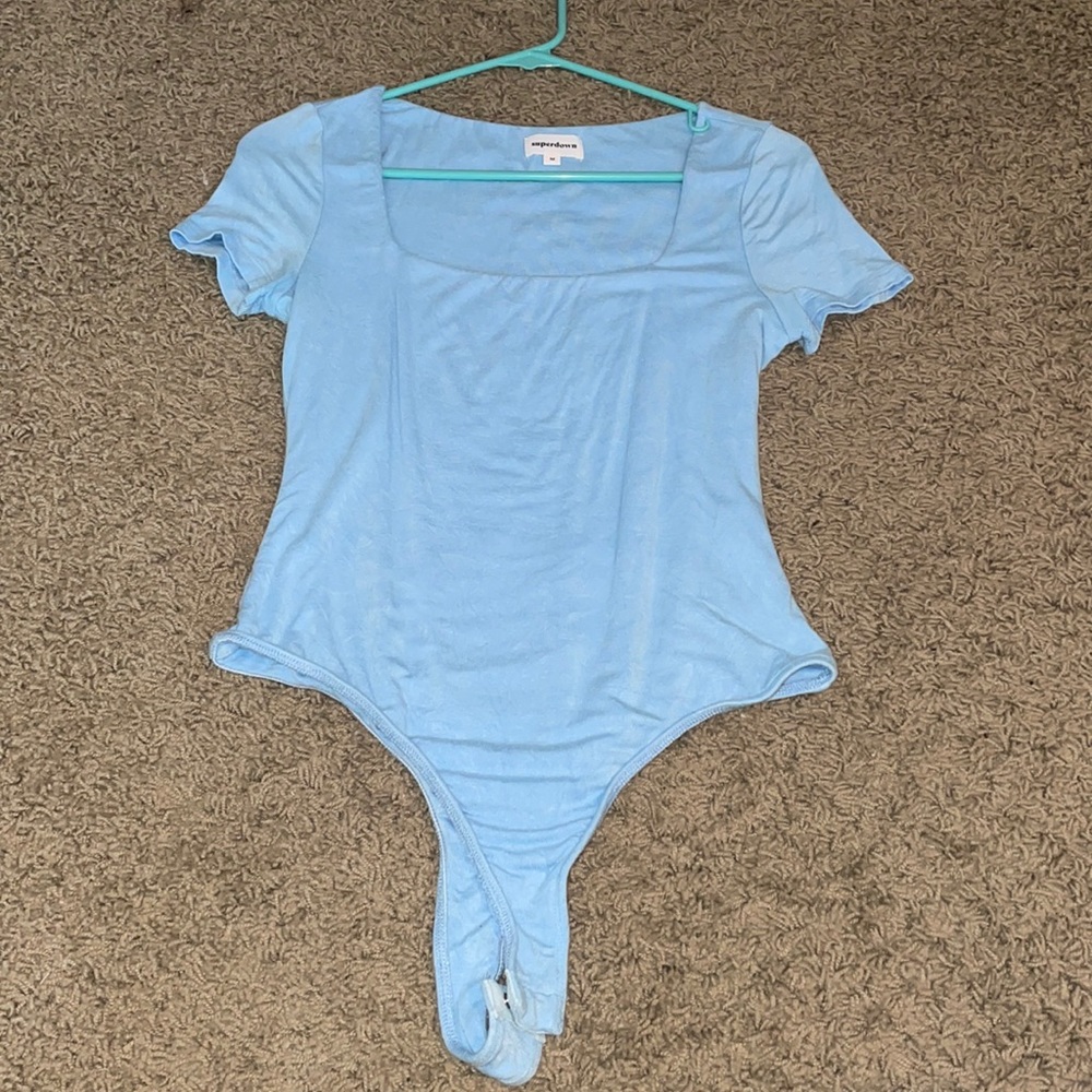 Superdown Baby Blue Bodysuit
